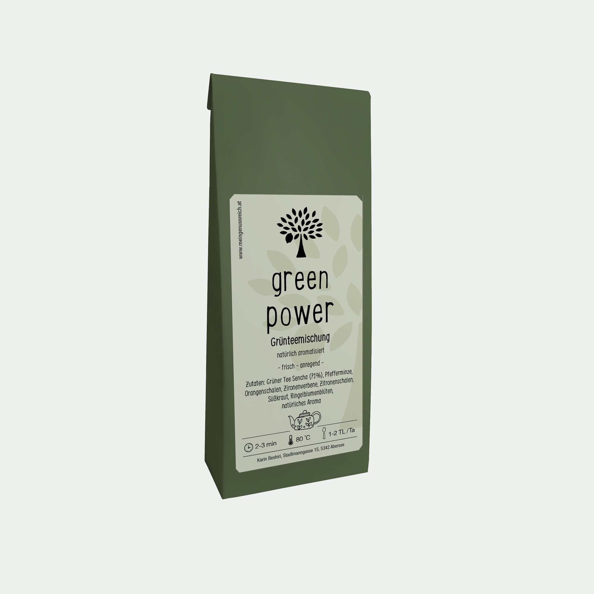 meingenussreich.at,teaandlemon.at,onlineshop,online kaufen,grün tee,green power,aromatisierte grünteemischung,oesterreich,aromatisiert